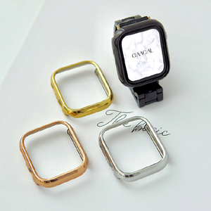 GAACAL Apple Watch Series 4-6/SE1-2 [40mm]用プラスチックフレーム メタリックブラック W00224BK2-イメージ2