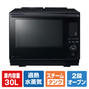 東芝 東芝過熱水蒸気オーブンレンジ 石窯ドーム ブラック ER-D5000C(K)-イメージ1