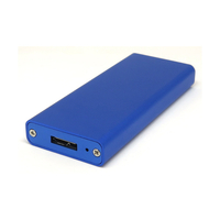 タイムリー M．2 SSD用アルミケース ブルーメタリック M2-CASE-U3G1-BL