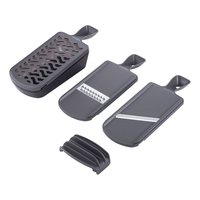 貝印 コンパクト調理器セット 両刃スライサー、千切、おろし、指ガード FCB931H-DH8041