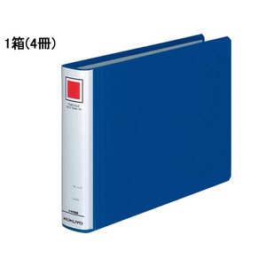 コクヨ チューブファイル〈エコツインR〉B5ヨコ とじ厚30mm 青 4冊 1箱(4冊) F833621-ﾌ-RT636B-イメージ1
