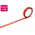 カモ井 mt large core 和紙 朱赤 強粘着 10巻 FC210SN-MT10L061