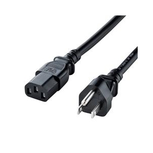 サンワサプライ 電源コード（3P・2m） ブラック KB-D327A-イメージ1