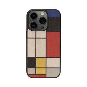 Man & Wood iPhone 15 Pro用MagSafe対応天然木ケース Mondrian Wood I25523I15PR-イメージ1