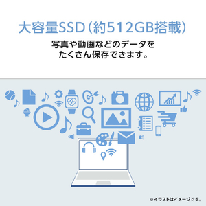 NEC 13．3型高性能ノートブック e angle select LAVIE N13 Slim ポーラーブルー PC-N1375LAM-E5-イメージ7