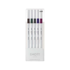 三菱鉛筆 EMOTT(エモット) 5色セット ビンテージカラー FCC1865-PEMSY5C.NO3-イメージ1