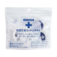 しむら 軽量圧縮コットンタオル 防災セット FCE650J