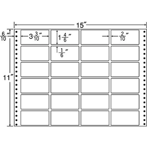 NANA 連続ラベルナナフォーム 15×11インチ 24面 500折 F806611MT15T-イメージ1