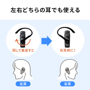 サンワサプライ 防水Bluetooth片耳ヘッドセット MM-BTMH41WBKN-イメージ16