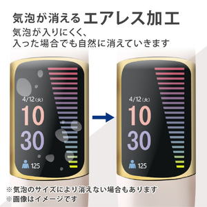 エレコム Fitbit Charge 5用フィルム 衝撃吸収 傷リペア SW-FI221FLAPKRG-イメージ8
