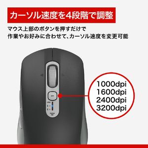バッファロー Bluetooth・無線両対応 高速スクロールホイール搭載マウス ブラック BSMBB700BK-イメージ9