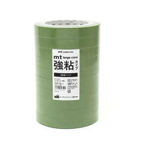 カモ井 mt large core 和紙 オリーブグリーン 強粘着 10巻 FC211SN-MT10L062-イメージ2
