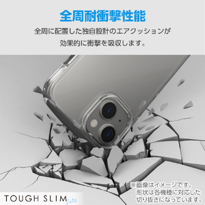 エレコム AQUOS wish4用TOUGH SLIM LITE ソフト 衝撃吸収 ストラップホールシート付 クリア PM-S241TSLUCCR-イメージ2