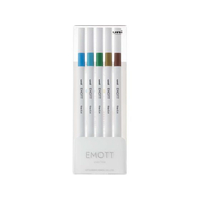 三菱鉛筆 EMOTT(エモット) 5色セット アイランドカラー FCC1866-PEMSY5C.NO4