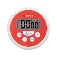 dretec/洗えるタイマー レッド T-533RDHA FCD006C-2709876