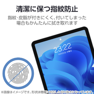 エレコム iPad(A16) (第10世代)ガラスフィルム 紙心地 ケント紙タイプ ガイド付 TB-A25RFLGAPLL-イメージ6