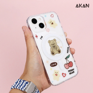 AKAN iPhone 14 Pro用MagSafe対応クリアケース 共存 AK23524I14P-イメージ14