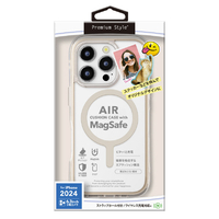 PGA iPhone 16 Pro用MagSafe対応 エアクッションケース モカ PG-24BMGPTA02BE