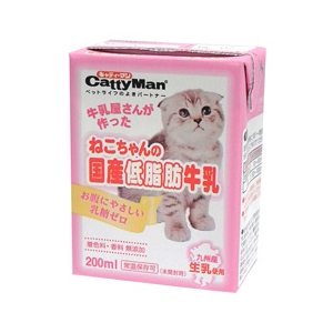 ドギーマンハヤシ ねこちゃんの国産低脂肪牛乳 200ml ﾈｺﾁﾔﾝﾉﾃｲｼﾎﾞｳｷﾞﾕｳﾆﾕｳ200ML-イメージ1