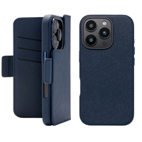 ユニケース iPhone 16 Pro用2Way Mag Flip Case ネイビー UNI-CSDIP24MP-2MFNV