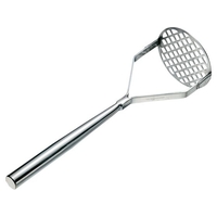 エムテートリマツ 18-8 パイプ柄 業務用 ポテトマッシャー 大 (φ100) FCM6557-030825002