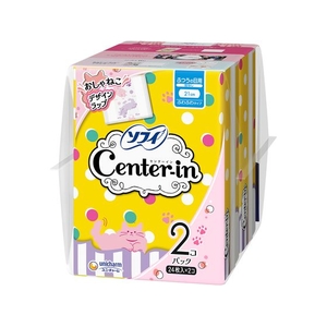 ユニ・チャーム センターイン ふわタイプ ふつうの日 羽無 24枚×2個 FCE906U-イメージ1