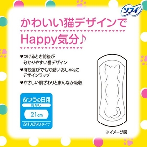 ユニ・チャーム センターイン ふわタイプ ふつうの日 羽無 24枚×2個 FCE906U-イメージ2