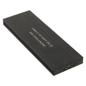 アイネックス USB3．0接続 UASP対応 M．2 SATA SSDケース HDE-10-イメージ1
