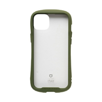 Hamee iPhone 14 Plus用ハイブリッドケース IFACE REFLECTION カーキ 41-945254