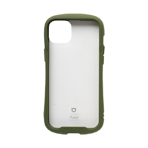 Hamee iPhone 14 Plus用ハイブリッドケース IFACE REFLECTION カーキ 41-945254-イメージ1