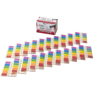 3M ポスト・イット フィルム 透明見出し 44×10mm 6色 120冊 F360264-6832M-イメージ3