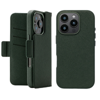 ユニケース iPhone 16 Pro用2Way Mag Flip Case グリーン UNI-CSDIP24MP-2MFGN