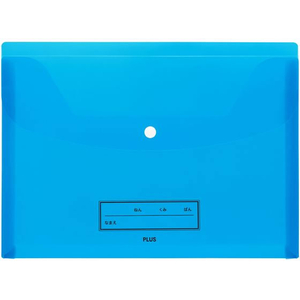 プラス 年組氏名スクール れんらく袋 A4 ヨコ入 ネイビー FCP3087-79831/FL-198SF-イメージ1