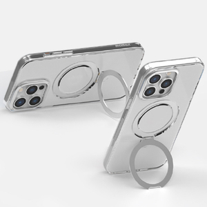 MOMAX iPhone 15用Magsafe対応スタンドケース Flip クリア MM25525I15-イメージ5