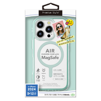 PGA iPhone 16 Pro用MagSafe対応 エアクッションケース ミント PG-24BMGPTA04GR