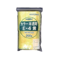 生産日本社（セイニチ） 「ユニパック」 E-4 黄 140×100×0.04 200枚入 FC725FV-3667456