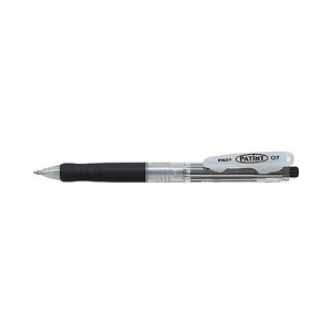 パイロット 油性ボールペン パティント細字0.7ブラック 1本 F864661-BPA-10F-BB-イメージ1
