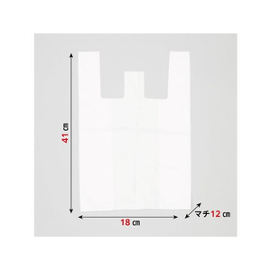 ジャパックス 手付きポリ袋 SS 約5L 乳白 100枚 FCE286S-PRH26W-イメージ4