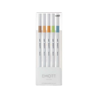 三菱鉛筆 EMOTT(エモット) 5色セット ネイチャーカラー FCC1868-PEMSY5C.NO6
