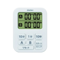 dretec/ミニダブルタイマー ホワイト T-548WT FCD008C-1611064