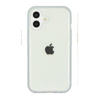 グルマンディーズ iPhone 16用耐衝撃ケース IIIIfit Clear ライトブルー IFT-173LBL