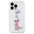 AKAN iPhone 14 Pro用ソフトタフケース はらぺこザウルス ピンク AK23526I14P