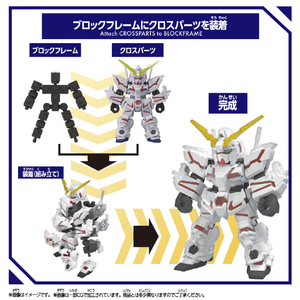 バンダイ ブロックロス ユニコーンガンダム(デストロイモード) ユニコーンガンダム ﾌﾞﾛﾂｸﾛｽﾕﾆｺ-ﾝｶﾞﾝﾀﾞﾑﾃﾞｽﾄﾛｲ-イメージ5