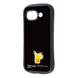 レイ・アウト Google Pixel 10a用/ ポケットモンスター / Puffull 衝撃吸収 バンパー ハイブリッドケース ピカチュウ_シルエット3 RC-PGP10ACMD2B/PK75-イメージ1