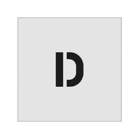 アイマーク ステンシル D 文字サイズ50×40mm FC268JE-8186056