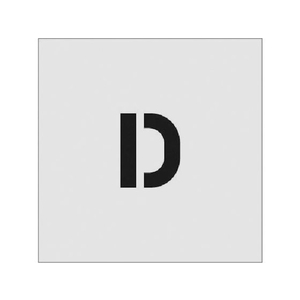 アイマーク ステンシル D 文字サイズ50×40mm FC268JE-8186056-イメージ1