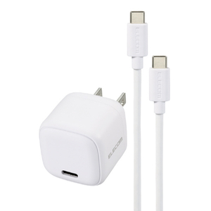 エレコム USB Power Delivery 20W AC充電器(C-Cケーブル付属/1．5m) ホワイト MPA-ACCP7620WH-イメージ8