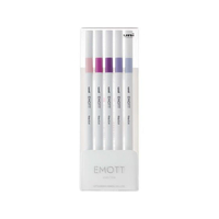 三菱鉛筆 EMOTT(エモット) 5色セット ネイチャーカラー FCC1869-PEMSY5C.NO7