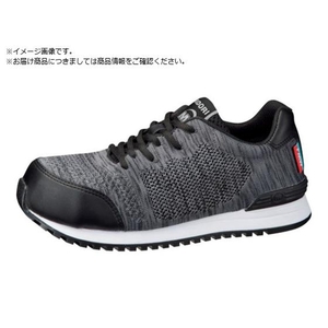 ミドリ安全 女性用先芯入ニットタイプスニーカー MWJ-710 ブラック FCA531L-1153505-イメージ1