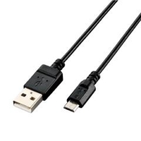 エレコム エコUSB2．0ケーブル(A-MicroB) 0．3m ブラック U2C-JAMB03BK
